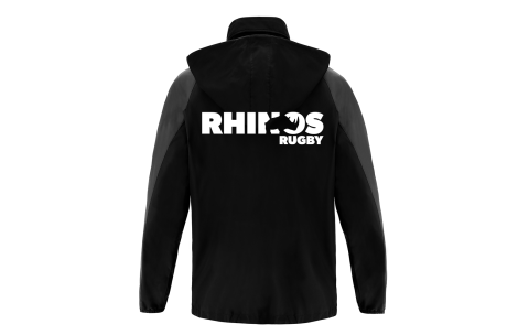 RHO - ELBRUS FULL LENGTH ZIP RAINJACKET BLK/DGRY