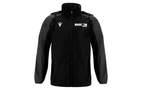 RHO - ELBRUS FULL LENGTH ZIP RAINJACKET BLK/DGRY