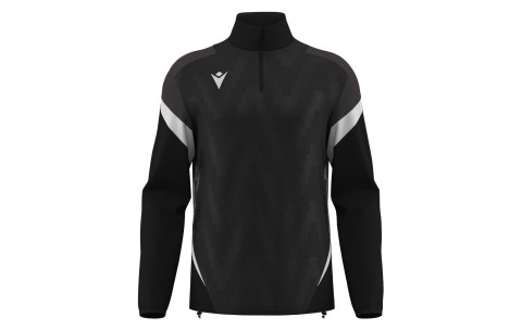 RHO - HOLLOW 1/4 ZIP TOP BLK/WHT